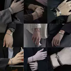 Bracelet Set Men's Hip Hop Titanium Steel Jewelry Couple Accessories Wholesale Factory Direct Unisex Hand Jewelry