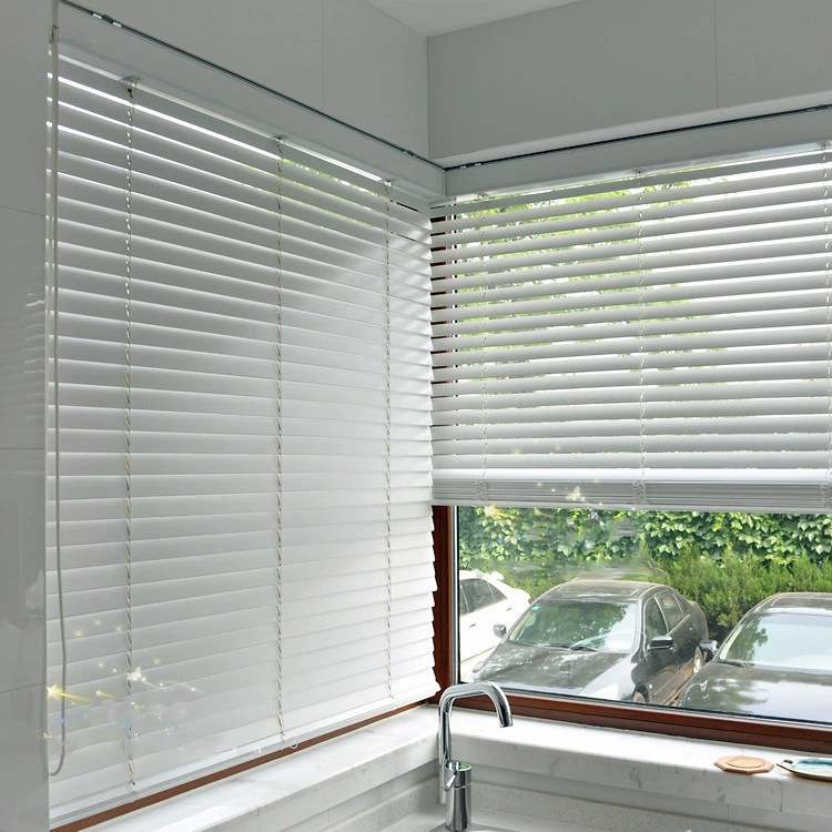 Solid Wood Venetian Blinds — Basswood or Bamboo, 5 cm / 3.5 cm Slats, Custom Size
