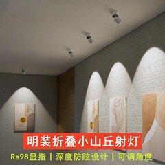 折りたたみ式表面実装スポットライト LED 角度調整可能リビングルーム防眩ウォールウォッシャーバルコニー単頭丘天井スポットライト