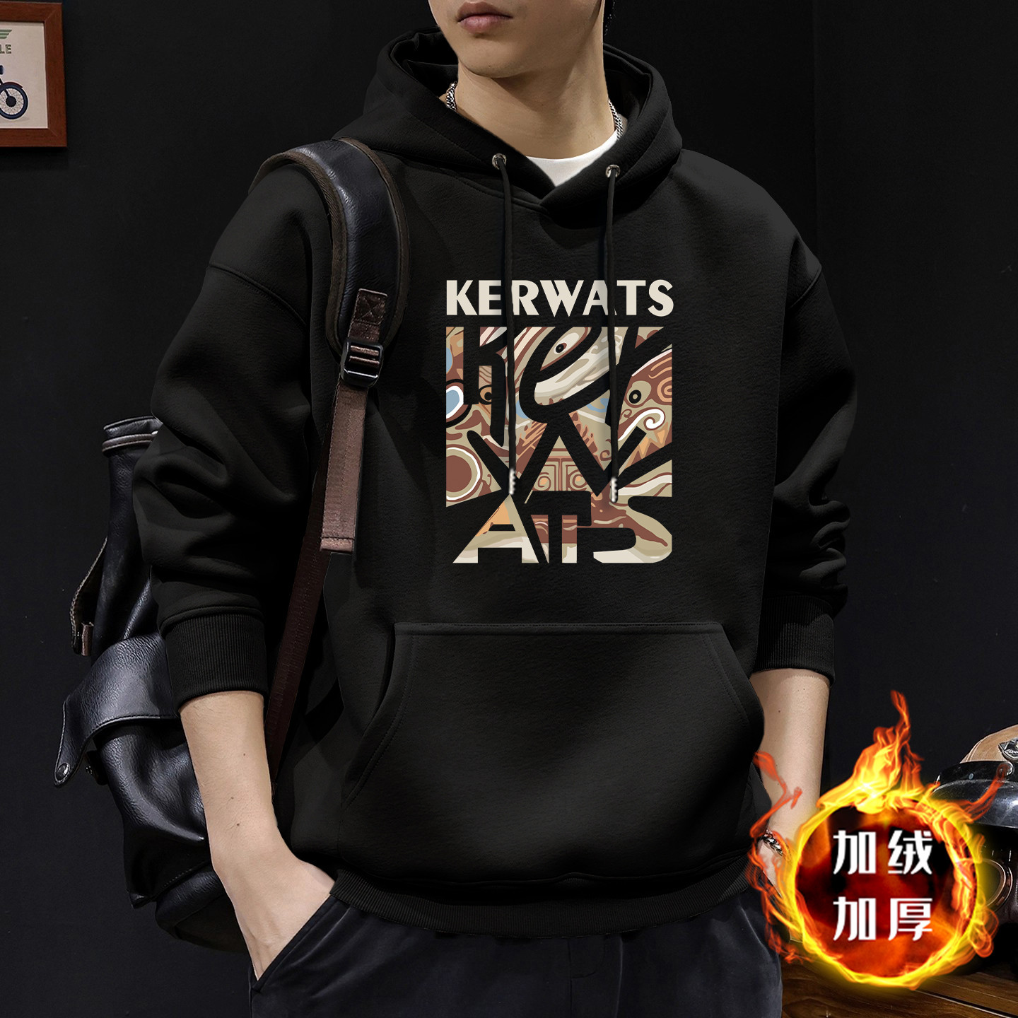 Pesado americano chaqueta deportiva hombre encapuchado primavera nueva ropa de hombre de tamaño grande primavera y otoño chaqueta suelta