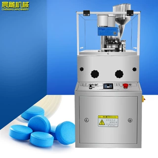 晨雕6吨加强型压片机粉末压片机旋转式压片机全自动制药压片机厂