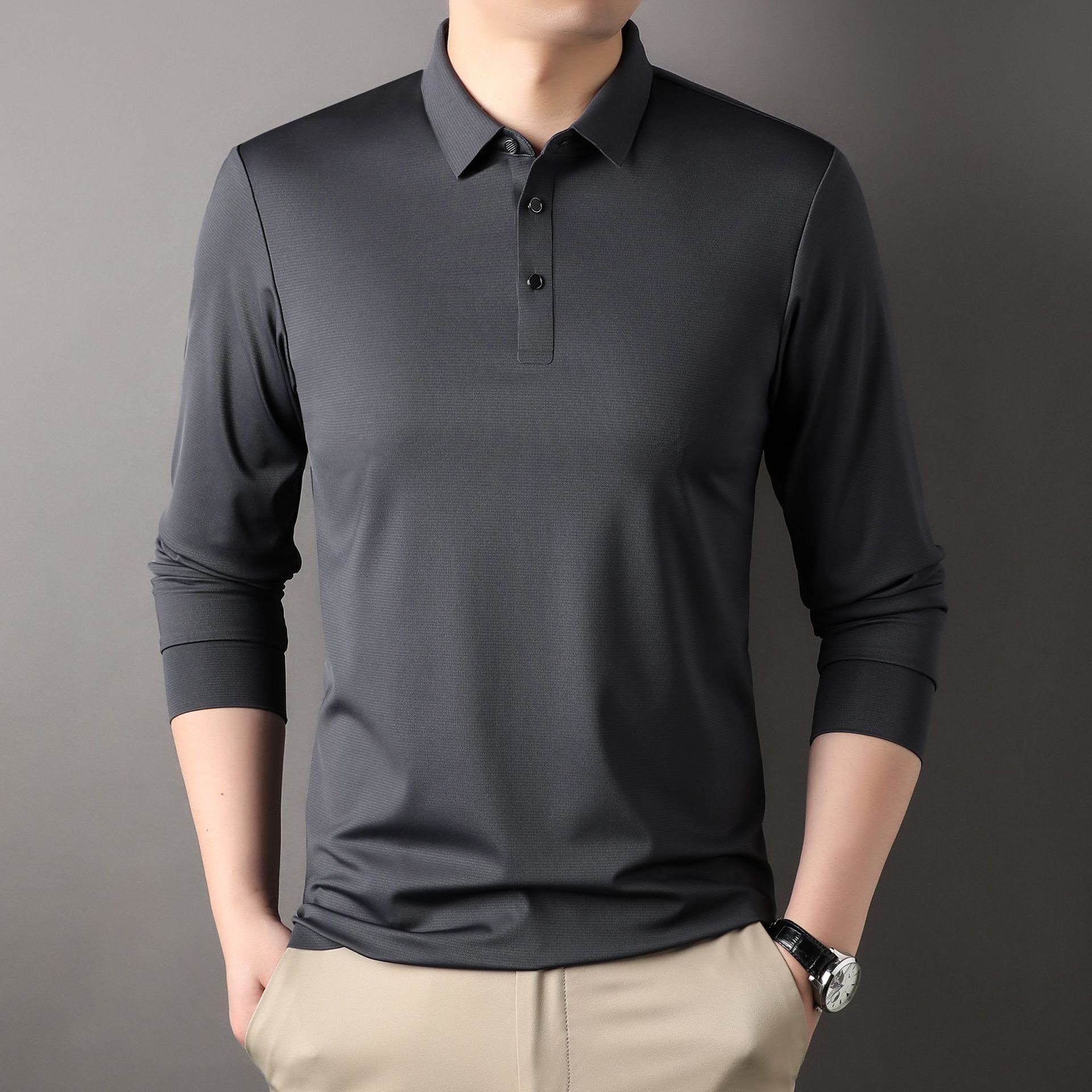 B3730 820K ÁO THUN NAM TONTDI DÀI TAY MÙA XUÂN THU ĐÔNG KÍN CỔ THỜI TRANG NAM G03 SẢN PHẨM MỚI