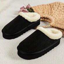 J 43766 Fleece warm cotton slippers ��������Ь�羳����ͨ