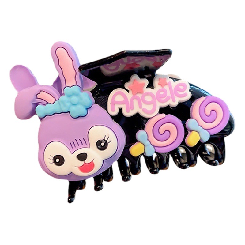 Pinza para niños linda chica de verano bola cabeza artefacto bebé niña horquilla de niña horquilla trasera cabeza tiburón clip