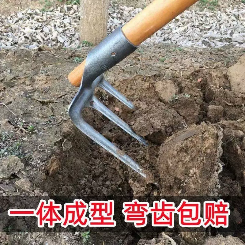 Трёхзубая мотыга из кованой марганцевой стали