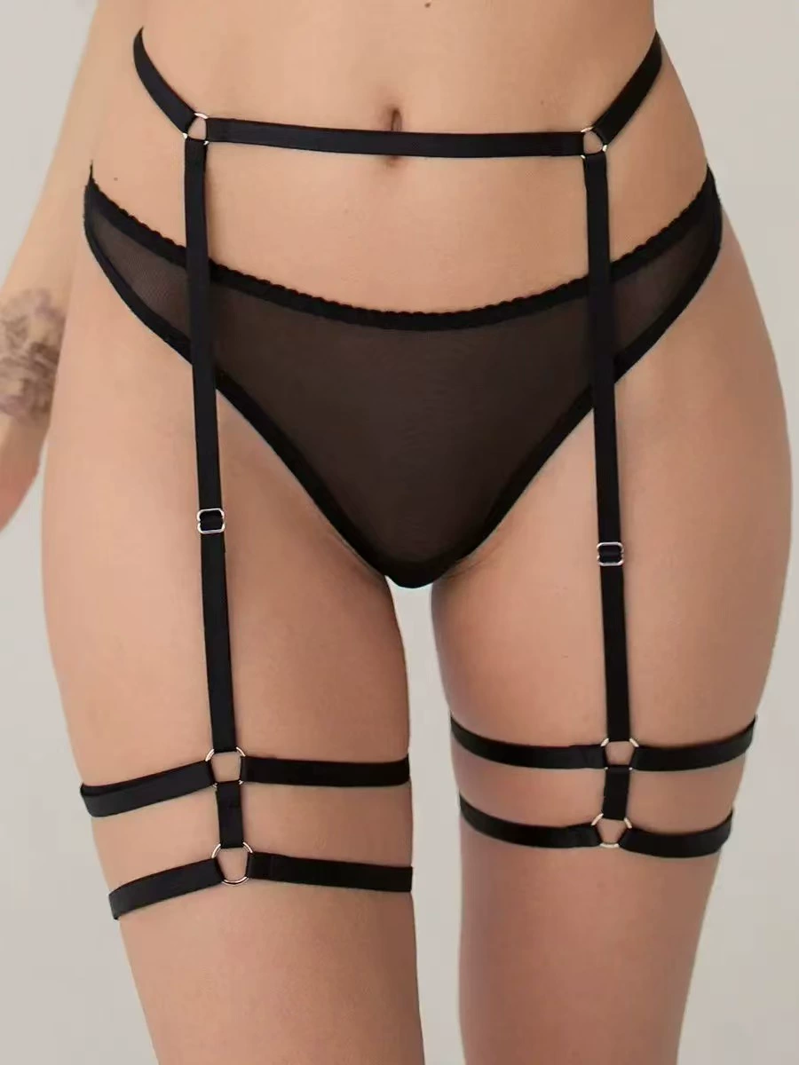 Fashionable black belt, bra, accessory, sexy underwear, city style, Aliexpress, European style