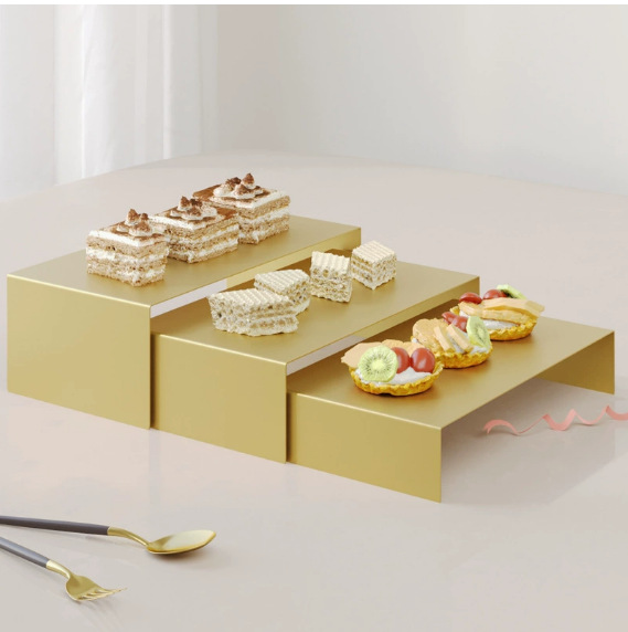 Tabla de postres europea decoración estante de exhibición bandeja de pastel mesa de descanso de té de la tarde estante de refrigerio estante de pastel de soporte alto