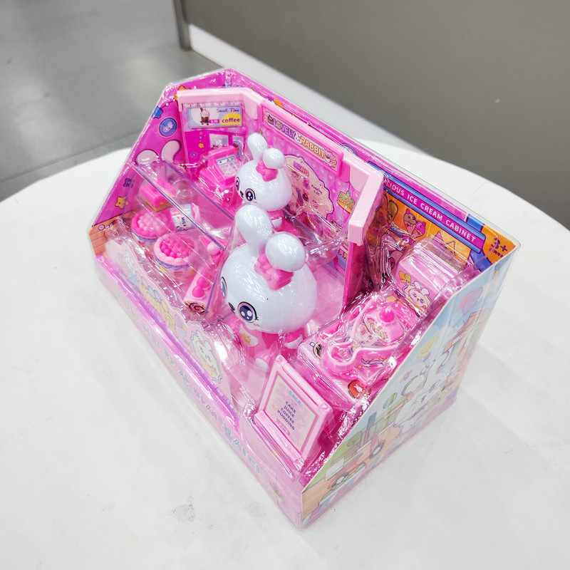 萌兔咖啡屋333-629仿真餐厨具女孩过家家场景摆地摊儿童玩具批发|undefined