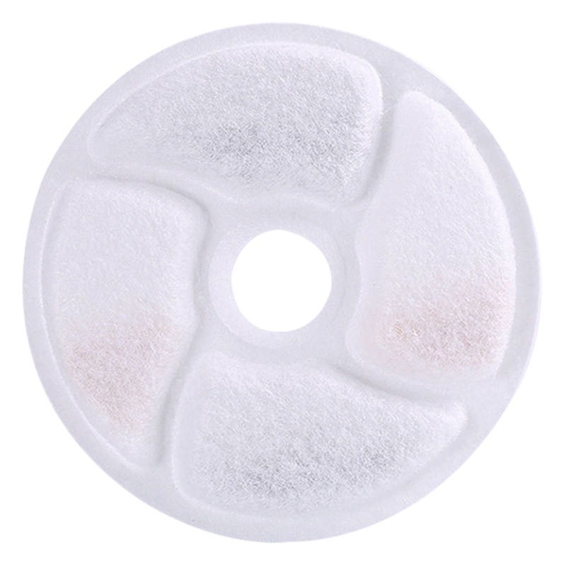 Amazon's New Flower Round Pet Water Dispenser Filter Element Coconut Shell Activated Carbon Cat Water Dispenser Filter Cotton Sheet