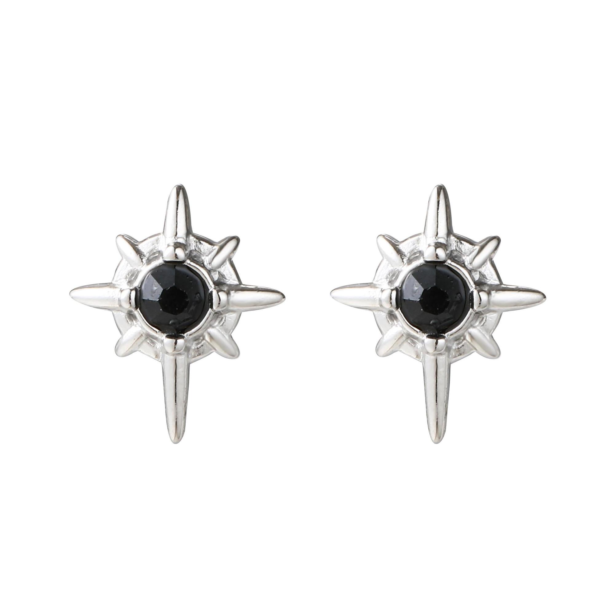 2g Weight Titanium Steel Ear Needle Material Rhinestones Inlay Material Ear Studs Classification 1 Pair Simple Style Classic Style Solid Color Inlay Titanium Steel Rhinestones Ear Studs