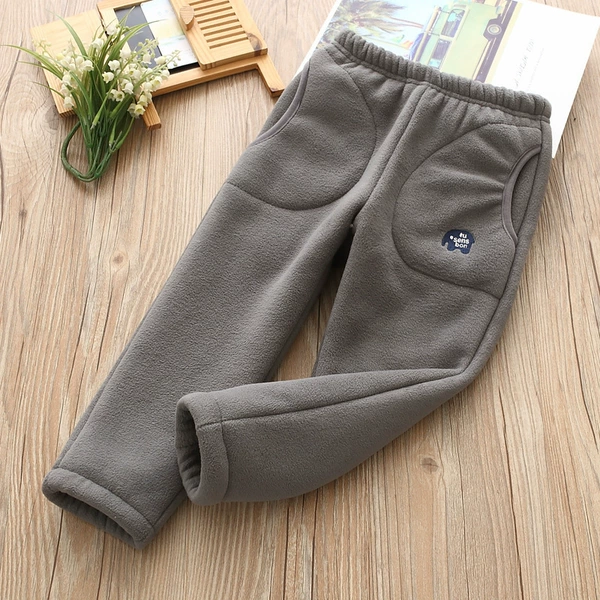 Little Elephant Lamb Pants Gray