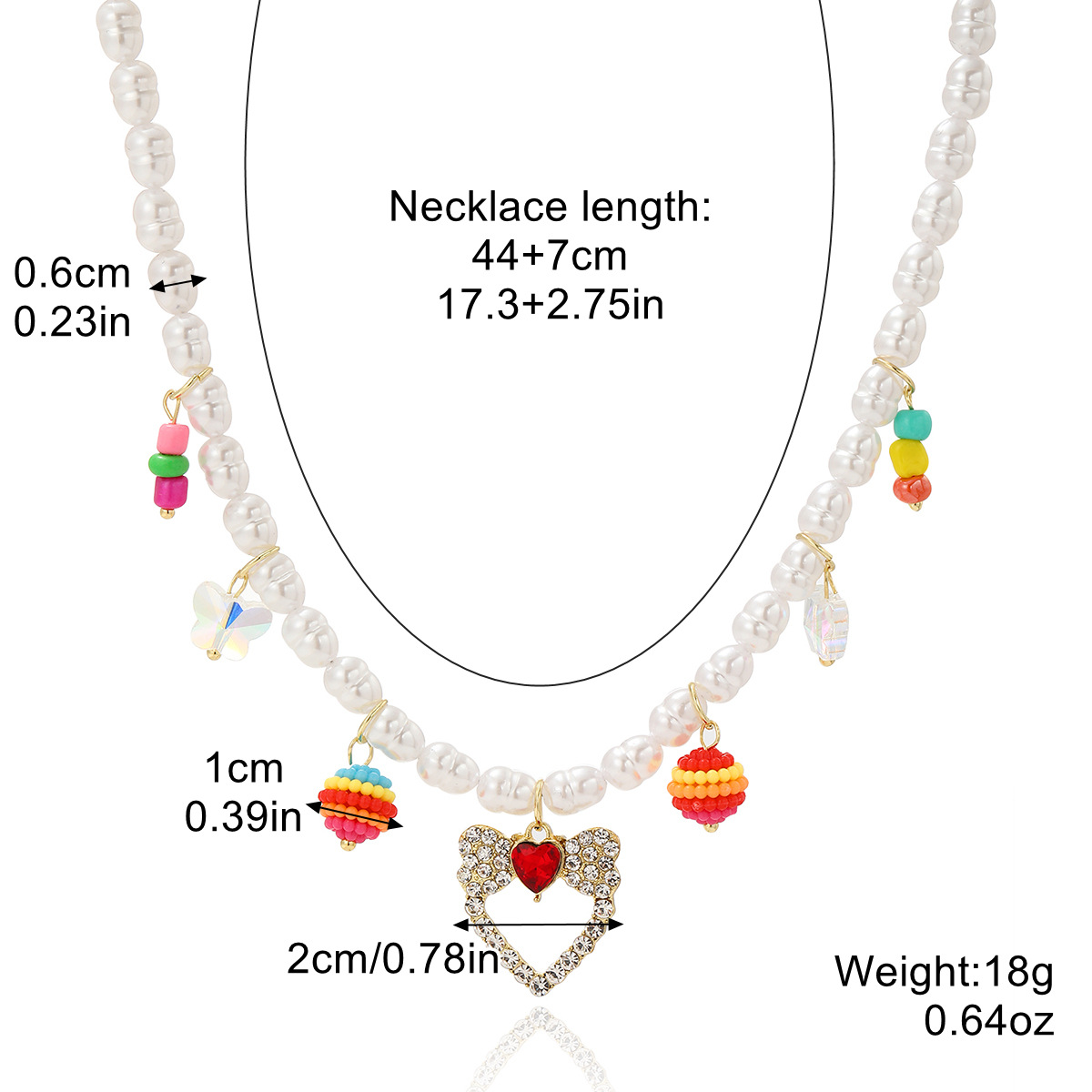 necklace for women, high end color beaded necklace for women, niche design, light luxury ins coral necklace_voghion.com