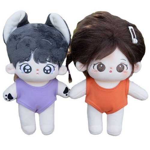 Baby clothes 10cm 15cm 20cm cotton doll swimsuit solid color one-piece 20cm doll figurine clothing