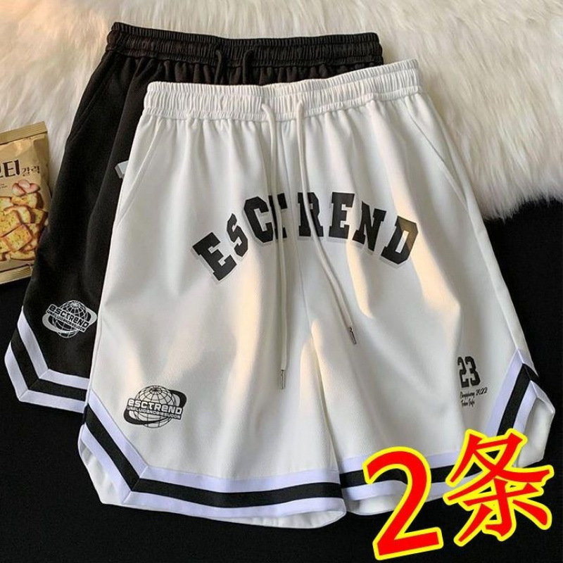 Men's Sports Shorts, Versatile Student Couple Casual Pants, Loose Large Size Trendy Outer Wear American Basketball Pants