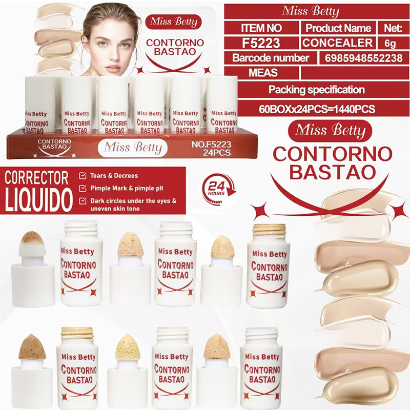 Base de Maquillaje Líquida y Crema BB de 6 Colores Impermeable Control de Grasa