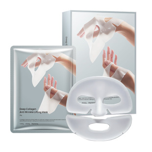 Трансграничный FDA Сертифицированная Collagen Mask Коллагеновая маска против морщин увлажняющая и обесцвеченная прозрачная маска