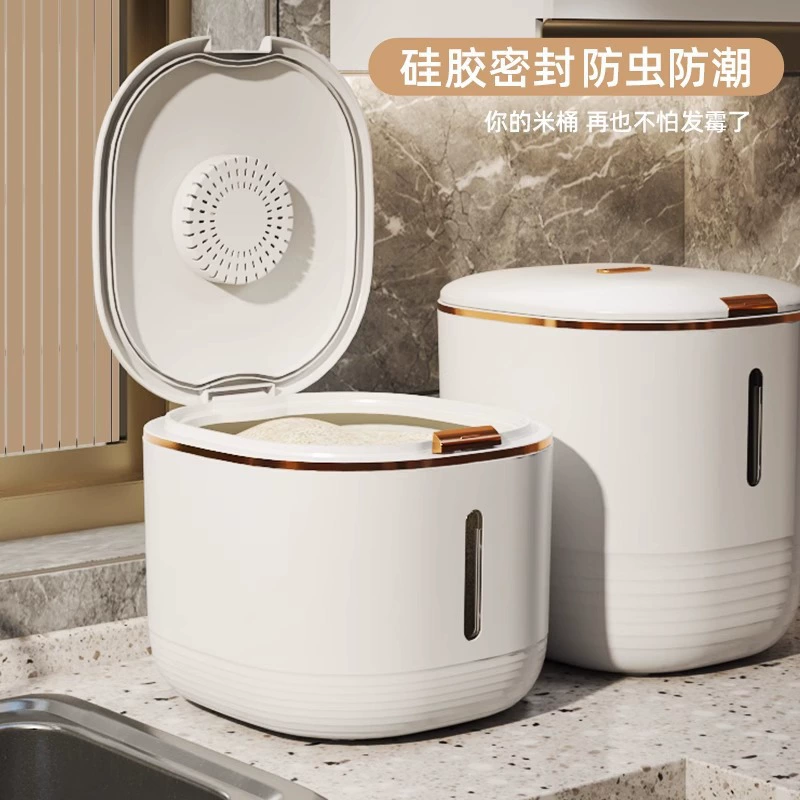 Контейнер для хранения риса, герметичный, защищающий от насекомых и влаги, для кухни, емкость для хранения муки, риса и других продуктов.