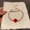 Golden red bracelet