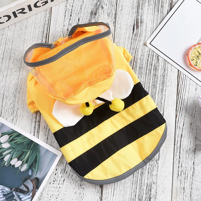 Дождевик для собак Большая собака Уличная непромокаемая ветрозащитная одежда Собака Кошка Тедди Золотые волосы Плащ Тонкий всесезонный Универсальный