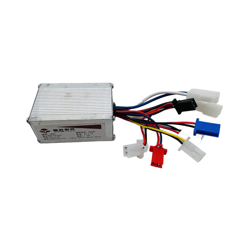24V250W kit de desaceleración con cepillo motor con correa de diente con pie pantalla de cristal líquido manillar con cepillo kit de controlador