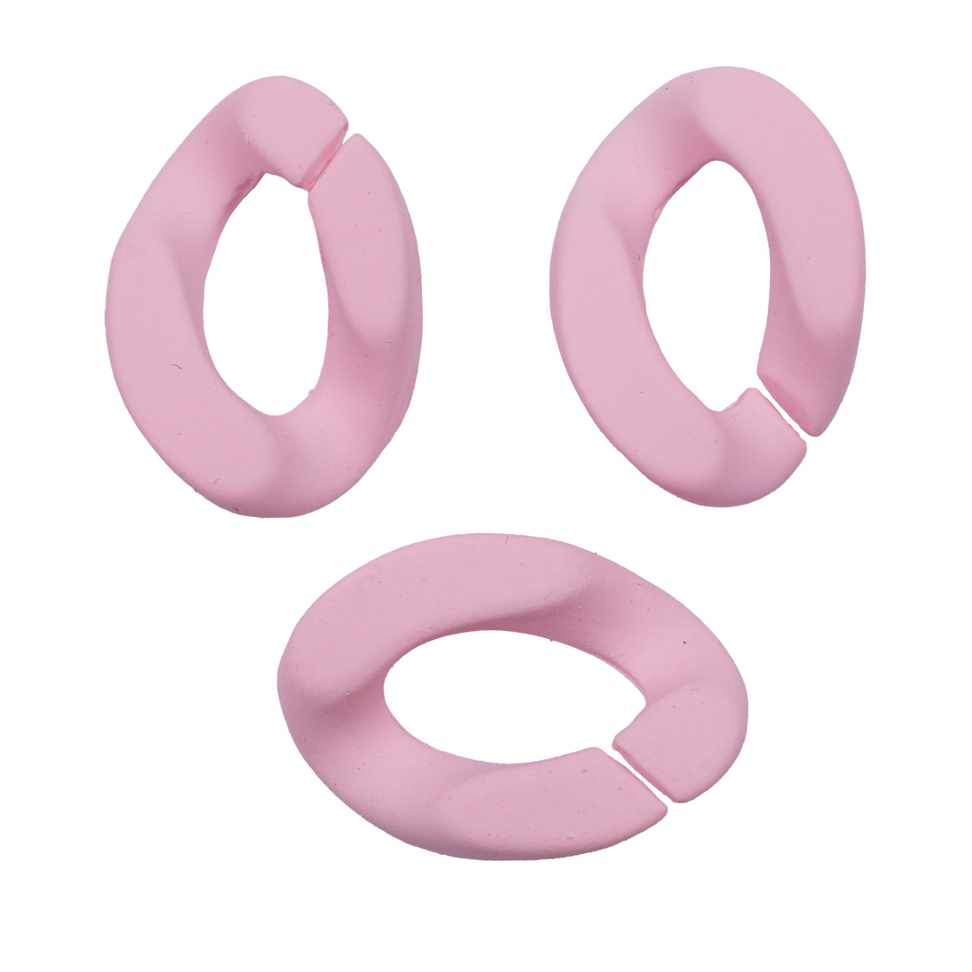 Accesorios de hebilla de cadena de plástico acrílico pintura cadena 20*30 anillo abierto joyería DIY cadena accesorios al por mayor