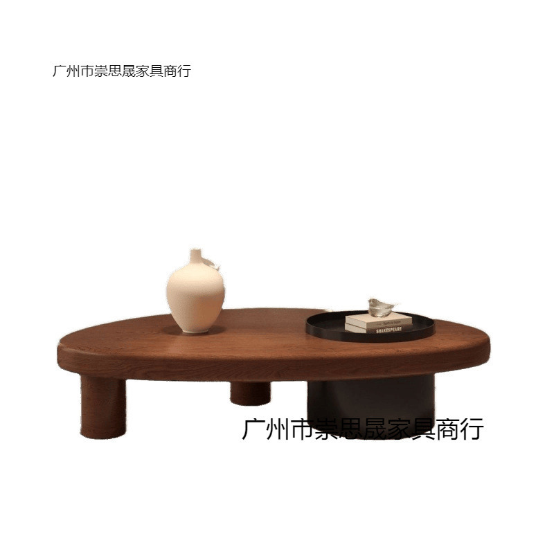 2025异形新款简约小户型创意原木古风实木茶几茶桌家用客厅|undefined