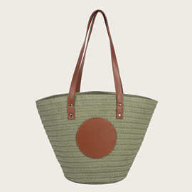 编织包草编包单肩包托特包女士日常通勤休闲度假沙滩包包大容量