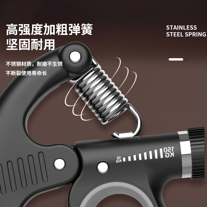 握力器电子机械计数握力器可调节弹簧手指腕力量康复训跨境爆款|undefined