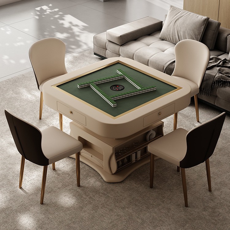 Mesa de centro, mesa de mahjong, máquina de comedor, mesa de comedor, placa de roca elevadora de doble uso, apartamento pequeño para el hogar, moderno y simple de alta gama, nuevo