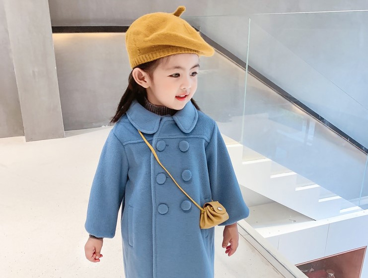 Cute Simple Style Solid Color Polyester Girls Outerwear display picture 4