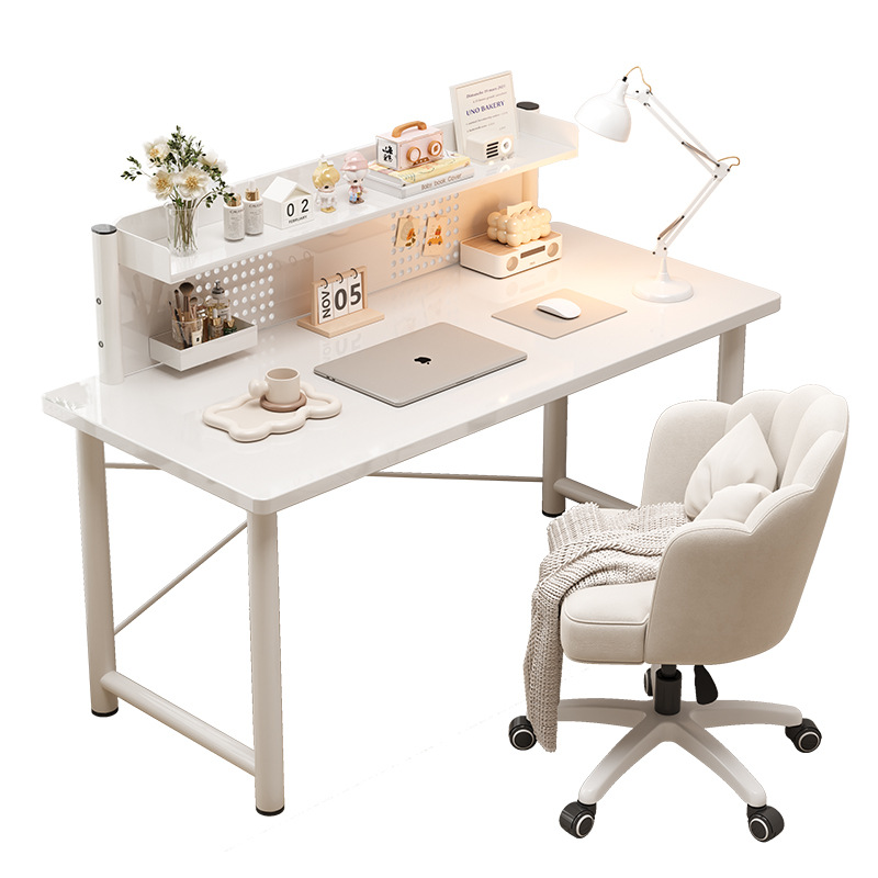 Escritorio de la computadora escritorio estantería escritorio integrado dormitorio hogar Escritorio de oficina individual Workbench estudiante estudio Escritorio