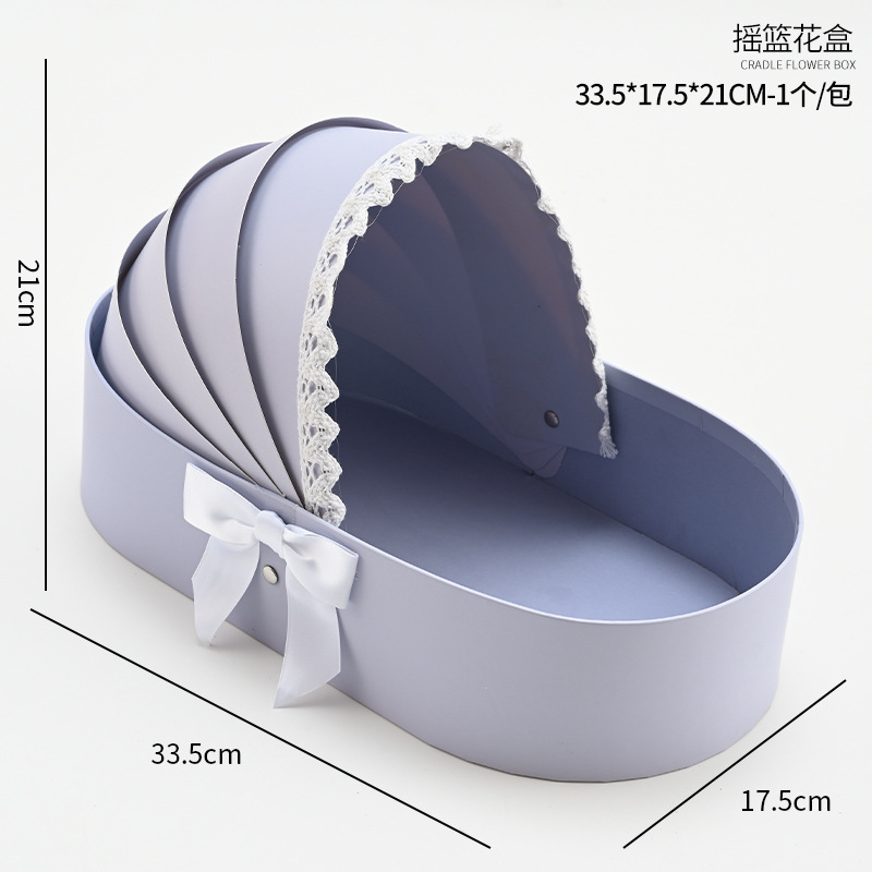 Caja de Flores para Recién Nacidos, Caja de Regalo para el Primer Cumpleaños, Cesta de Huevos para el Posparto, Recuerdo de Boda, Caja de Regalo Creativa