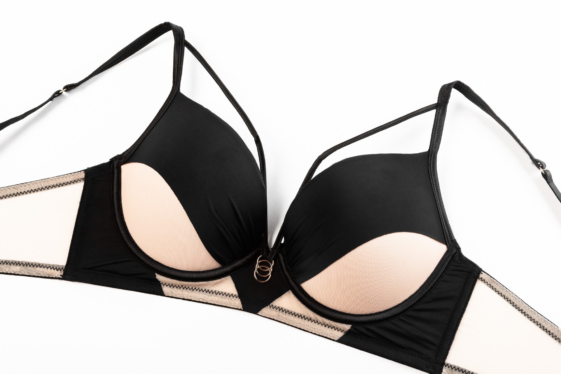 Nuovo set di reggiseni con raccolta di anelli in acciaio per biancheria intima da donna di grandi dimensioni, origine Foshan_voghion.com