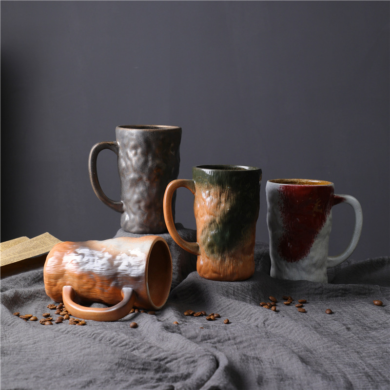 Large Capacity Ceramic Kiln Change Mug Creative Glacier Office Water Top Quality Home Retro Coffee Cup_voghion.com