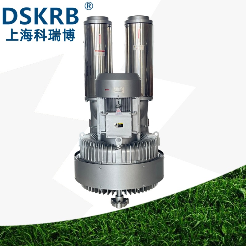 山东昌邑销售2RB943 20KW立式双段高压风机 玻璃窑炉送风旋涡气泵