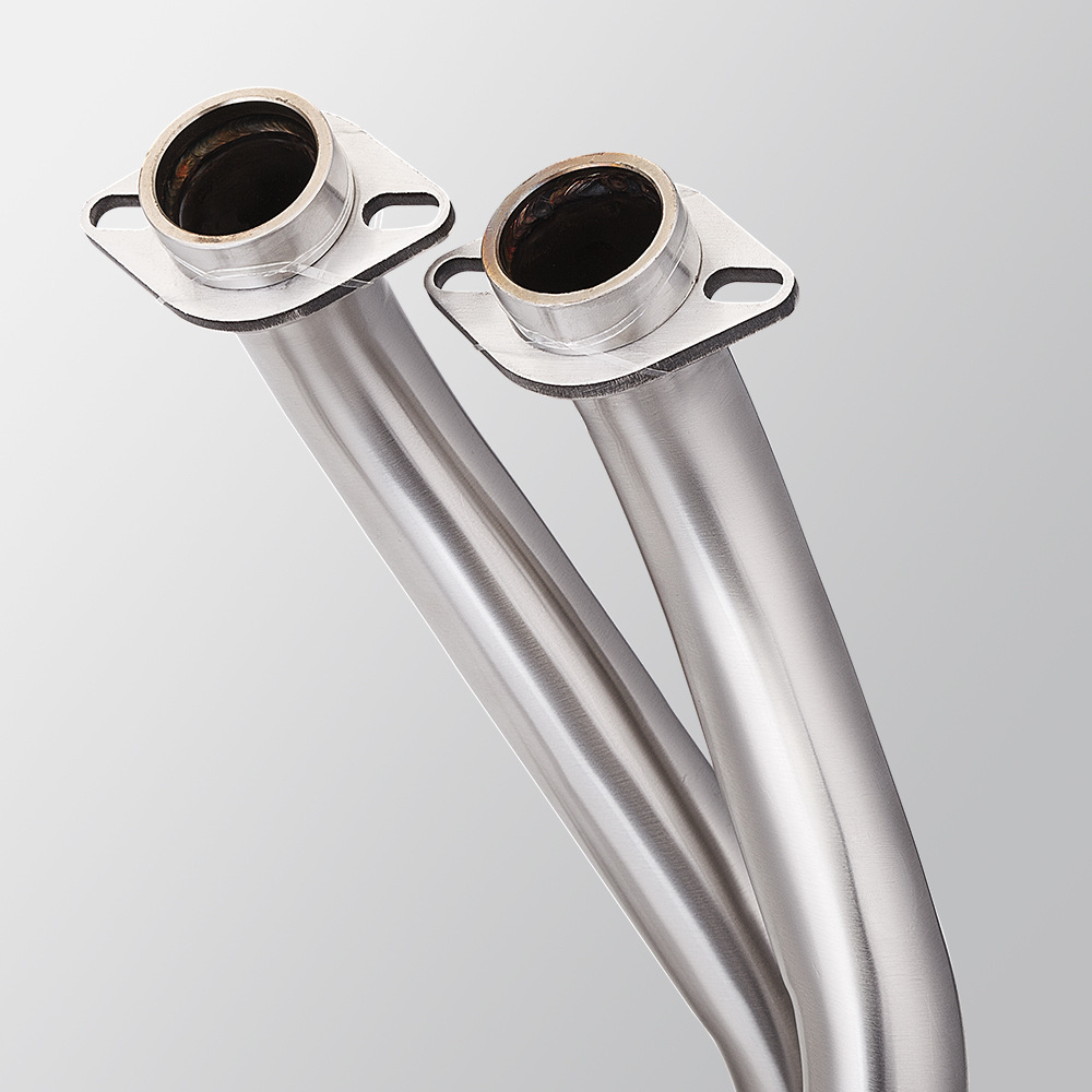 Motorcycle Er6N Er6F Z650 Ninja650 Front Exhaust Pipe Tail Muffler Non-Destructive Installation