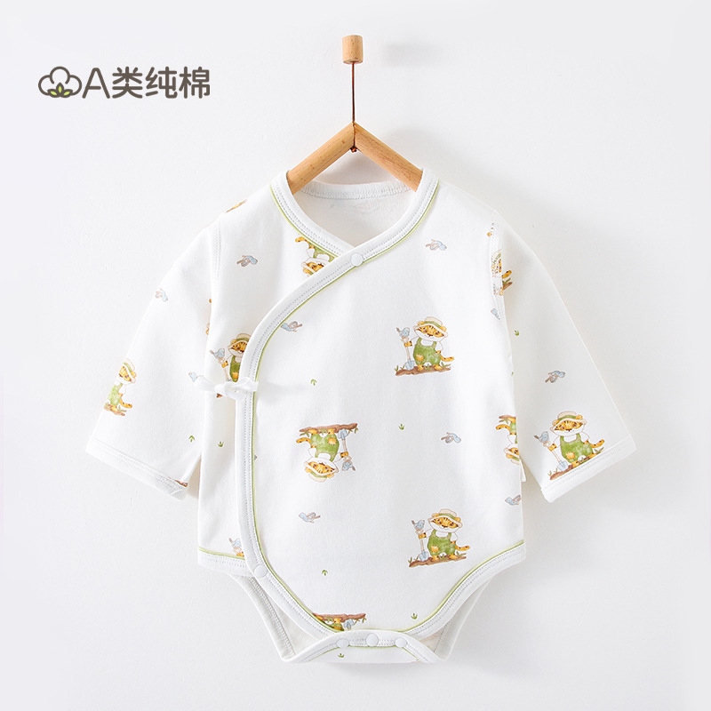 Ropa de bebé, ropa de rastreo para recién nacidos, ropa de bebé Anyang, ropa de bebé para bebés de cuatro estaciones, un abrigo de verano de algodón puro