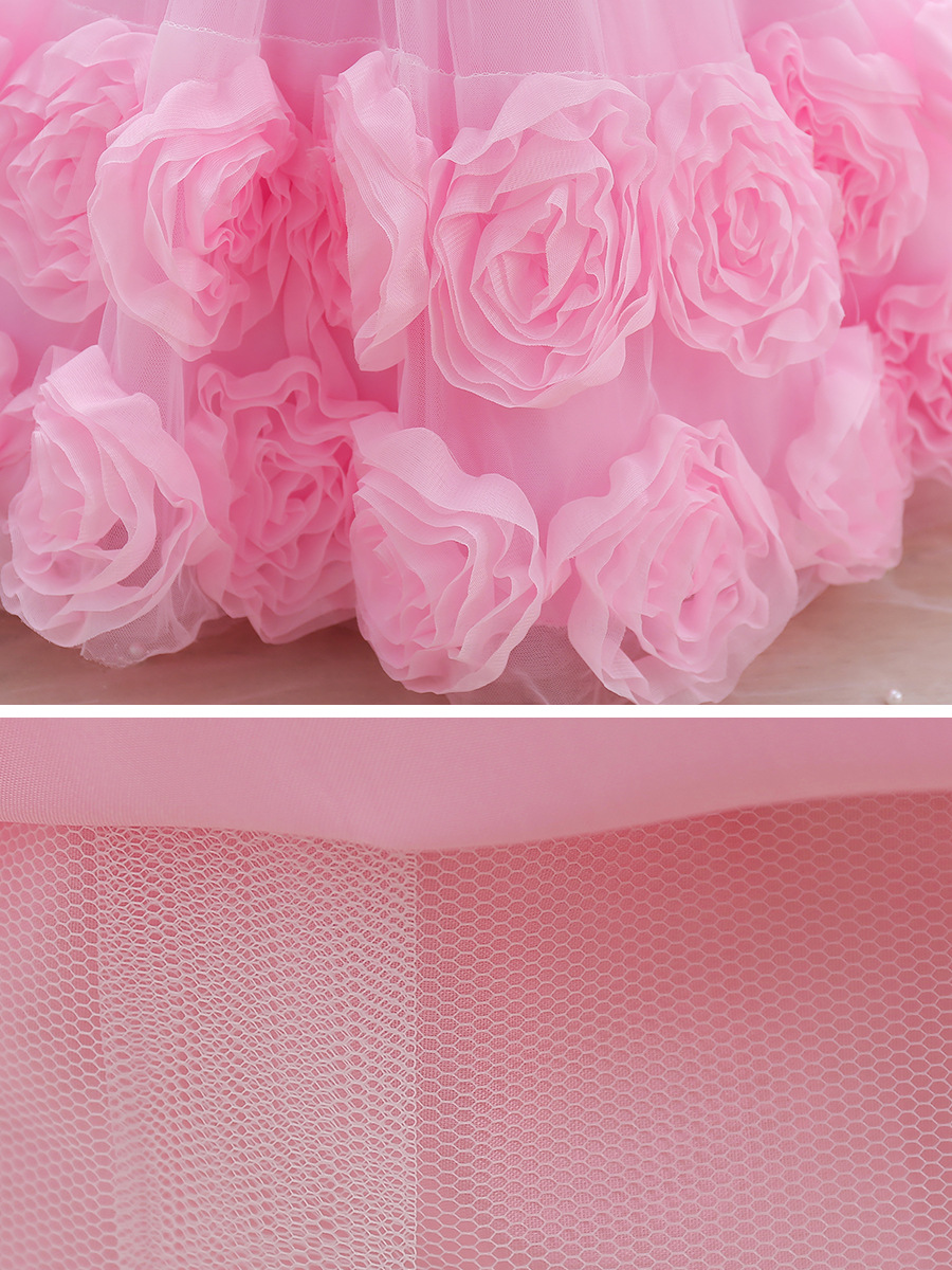 Children's Dress Princess Dress Summer Dress Western Girl's Mesh Dress Piano Performance Dress Baby Girl's dress Summer