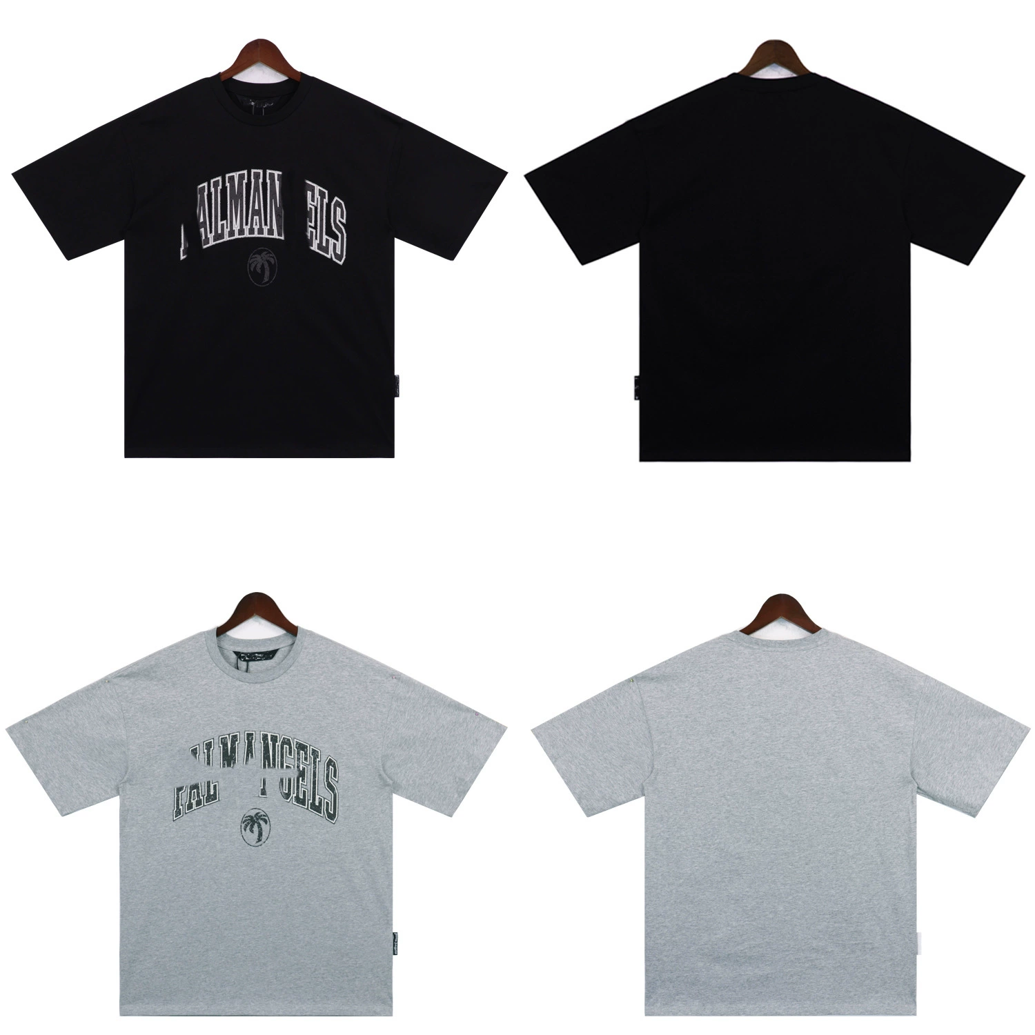 PA25S Летняя новая модная футболка марки Vintage Academy Letters с принтом свободного круглого выреза для отдыха Спортивный с короткими рукавами для мужчин