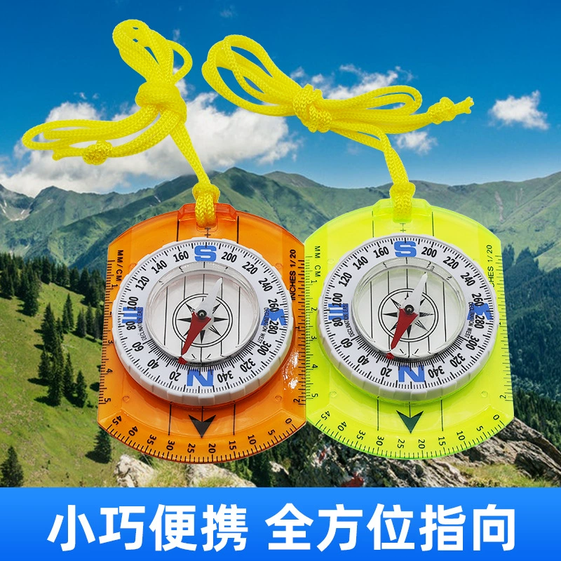 Новые производители DC362 шкала Компас Цвет акриловая Северная игла карта линейка открытый компас оптом