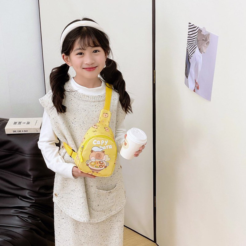 Bolsos para niños lindos bolsos de pecho para niñas al aire libre versátiles bolsos de cambio para niños bolsos de caricatura para chicas