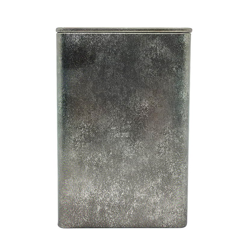 Lata de metal para té de 85 mm, esmerilada, de alta calidad, para uso general, lata pequeña de hierro cuadrada, lata de hojalata para té negro, caja de hierro image 23