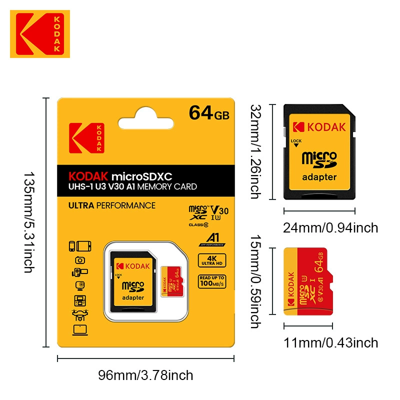 Карта памяти, рекордер, продажа с завода, 32GB, 128GB, 4 карат