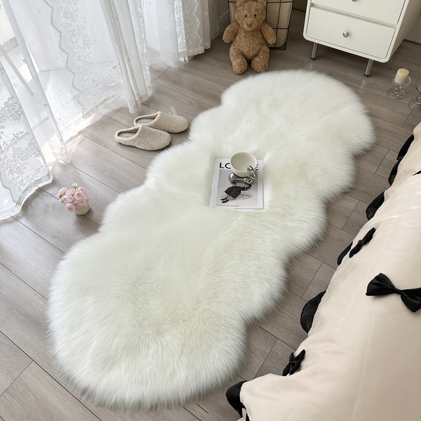 Thick Plush Bedroom Bedside Carpet Regular Imitation Wool Bay Window Mat Sofa Mat Floor Mat Cloakroom Bedside Mat