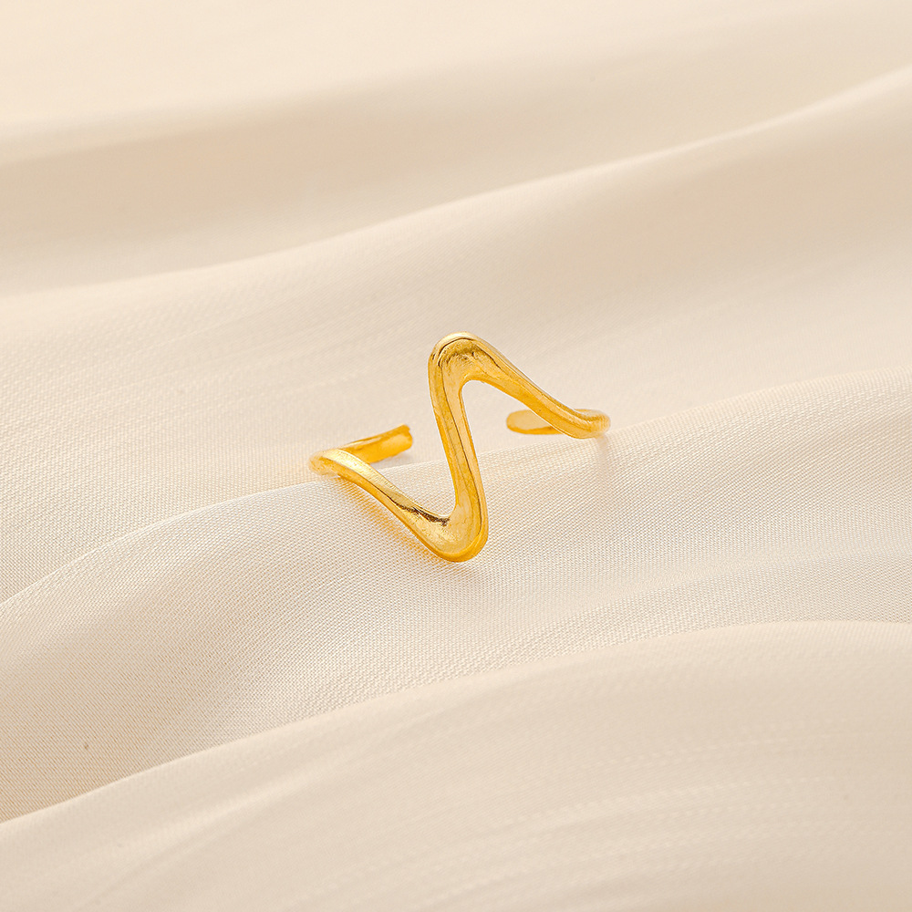 6g Weight Open Ring Classification Adjustable Ring Size 1 Piece Quantity Daily Occasion Stainless Steel Material Star, Heart Shape Pattern Women'S Gender Plating Design Simple Style Style Simple Style Star Heart Shape Stainless Steel Plating Open Ring 1 Piece 67