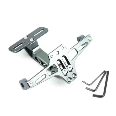 License plate holder/license plate holder Plate Holder Modified License Plate Holder with - airplane-brand-holder-without-light-titanium-color-send-tools
