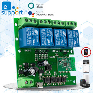 Smart Wifi Switch Module 12V 24V 7-32V 220V 85V-250V 4 Channel Relay