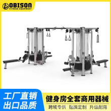 八人站综合训练器 单双杠健身房商用 四五人站位大飞鸟综合训练器
