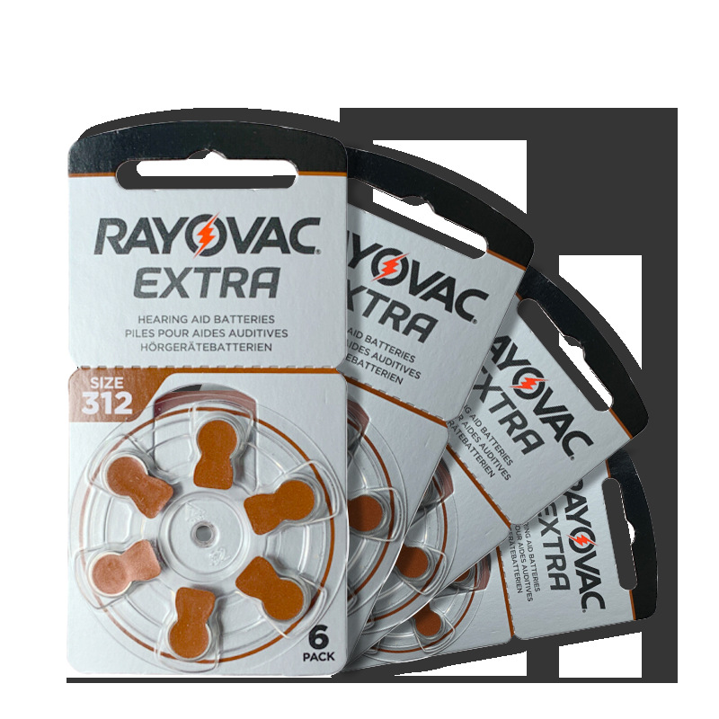 原装进口RAVOVAC美国雷特威助听器电池A312 PR41瑞声达等专用锌空