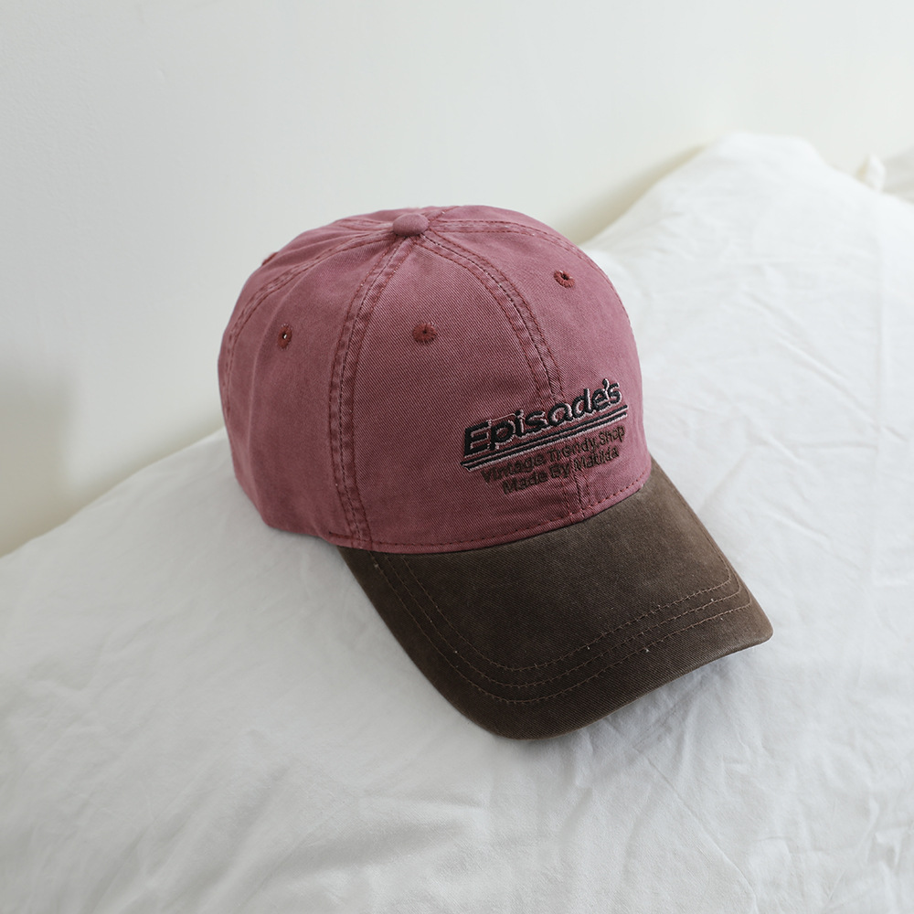 Sombreros infantiles primavera y otoño estilo americano bordado sombrero de béisbol de moda con fotos casuales gorras de lengua de pato para niños y niñas